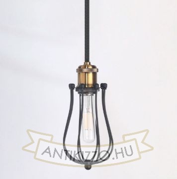antik-fuggesztek-lampa-matt-fekete-antik-sargarez-szin-csepp-alaku-raccsal