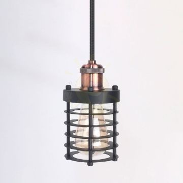 antik-fuggesztek-lampa-matt-fekete-antik-vorosrez-szin-henger-alaku-raccsal
