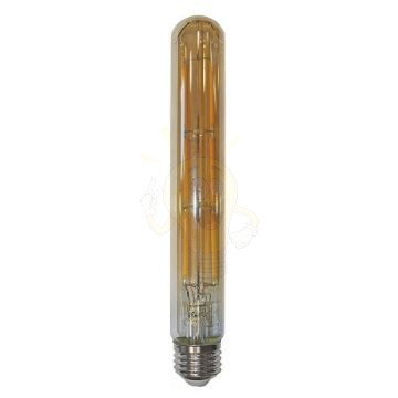 LED filament dekor izzó - T225 henger antikolt - 6 watt - szabályozható