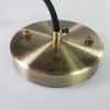 Plafontárcsa mennyezetirózsa 120mm sima antik bronz szín