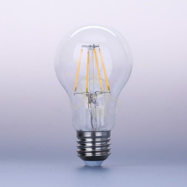 LED Filament dekor izzó - A60 - 4W - E27 - meleg fehér