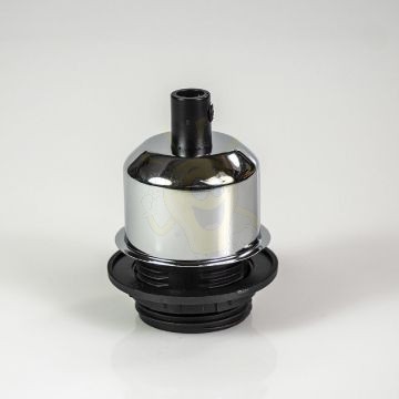 Edison izzó foglalat króm - E27 - búratartós