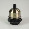 Vintage Edison foglalat textilkábelhez – antik bronz