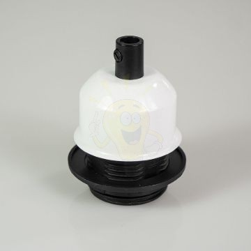 Edison izzó foglalat fehér - E27 - búratartós