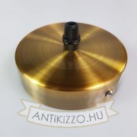Plafontárcsa mennyezetirózsa 100mm antikolt sárgaréz színű, oldal rögzítős