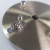 Falitárcsa 100mm sima antik bronz szín, kapcsolós