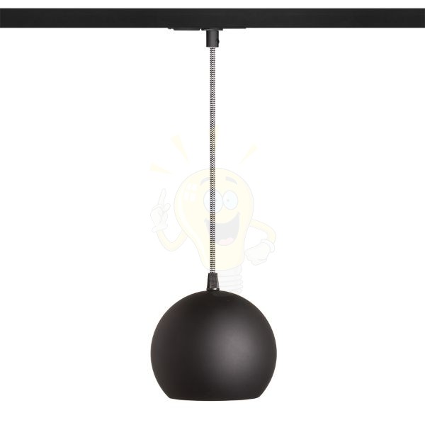 Kép COPA egyfázisú áramkörös sínre fekete üveg 230V LED E27 11W