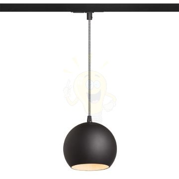 COPA egyfázisú áramkörös sínre fekete üveg 230V LED E27 11W