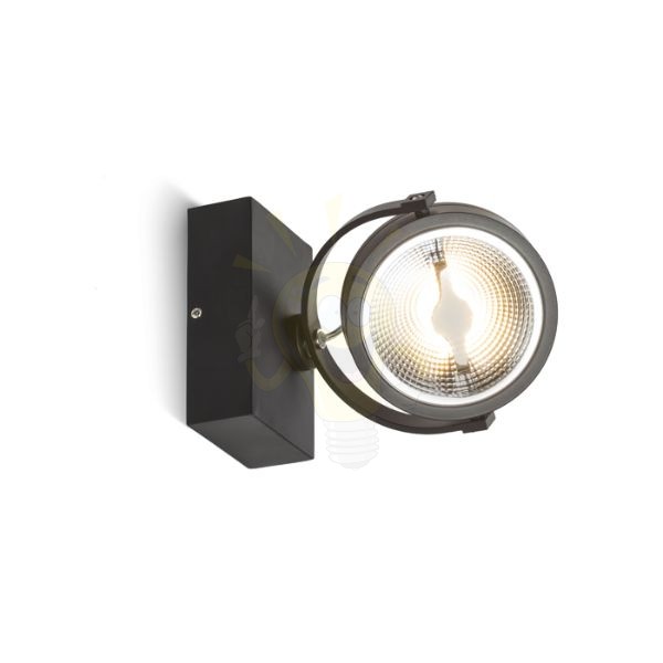 Kép KELLY LED I DIMM fali lámpa fekete 230V LED 12W 24° 3000K