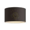Kép RON 40/25 lámpabúra  Polycotton fekete/fehér PVC  max. 23W