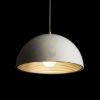Kép CARISSIMA 40 függő lámpa matt fehér/ezüstszürke  230V LED E27 15W