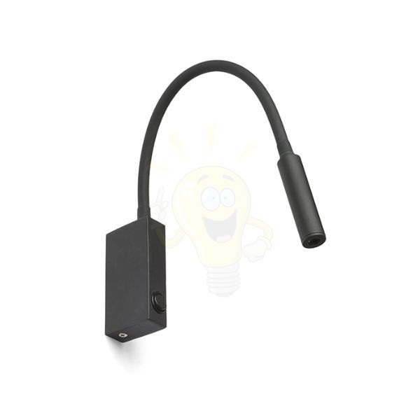 Kép EKE fali lámpa fekete 230V LED 3W 60° 3000K
