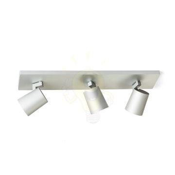 Kép KENNY III felületre szerelhető  szálcsiszolt alumínium/fekete 230V LED GU10 3x8W
