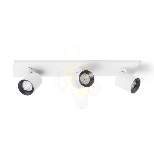 Kép KENNY III felületre szerelhető fehér/fekete  230V LED GU10 3x8W