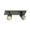 KENNY II felületre szerelhető fekete/aranysárga  230V LED GU10 2x8W