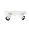 Kép KENNY II felületre szerelhető fehér/fekete  230V LED GU10 2x8W