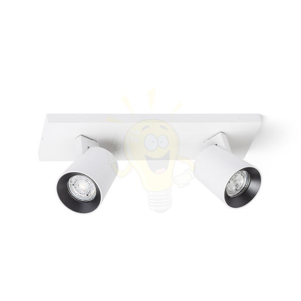 Kép KENNY II felületre szerelhető fehér/fekete  230V LED GU10 2x8W