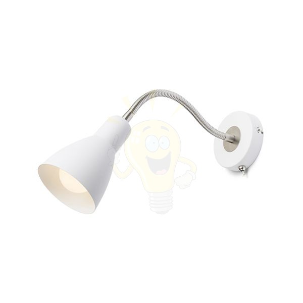 Kép KAYA fali lámpa fehér matt nikkel 230V LED E27 15W