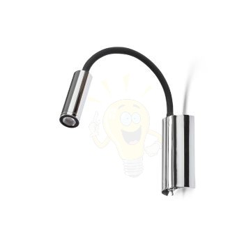 Kép SHOW fali lámpa fekete króm 230V LED 3W 3000K
