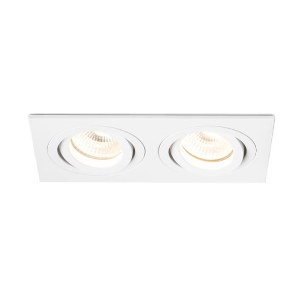 Kép PASADENA GU10 SQ II süllyesztett lámpa fehér  230V LED GU10 2x7W