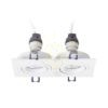 PASADENA GU10 SQ II süllyesztett lámpa fehér  230V LED GU10 2x7W