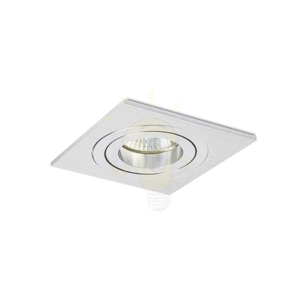 PASADENA GU10 SQ I süllyesztett lámpa  szálcsiszolt alumínium 230V LED GU10 7W