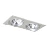 Kép PASADENA G53 SQ II   szálcsiszolt alumínium 230V LED G53 2x15W