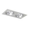 Kép PASADENA G53 SQ II   szálcsiszolt alumínium 230V LED G53 2x15W