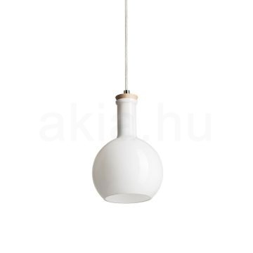 Kép PULIRE RD függő lámpa  opál üveg/fa/króm 230V LED E14 6W