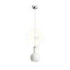 Kép PULIRE RD függő lámpa  opál üveg/fa/króm 230V LED E14 6W