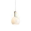 PULIRE RD függő lámpa  opál üveg/fa/króm 230V LED E14 6W