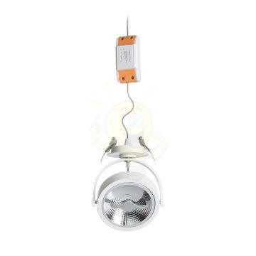 KELLY LED DIMM félsüllyesztett fehér  230V LED 12W 24°  3000K
