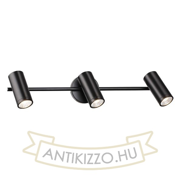 Kép BOGARD III fali lámpa matt fekete  230V LED 3x5W 40°  3000K