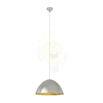 MERYLYN 48 függő lámpa  csiszolt alumínium/arany lakk 230V LED E27 15W