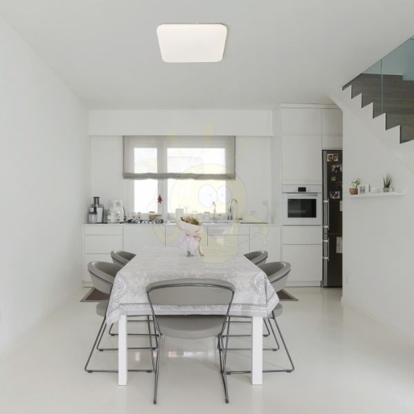 SEMPRE SQ 63 mennyezeti lámpa tej akril 230V LED 76W 3000K
