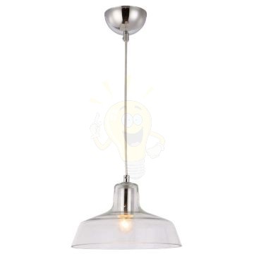 Kép DORA függő lámpa  tiszta üveg/króm 230V LED E27 11W
