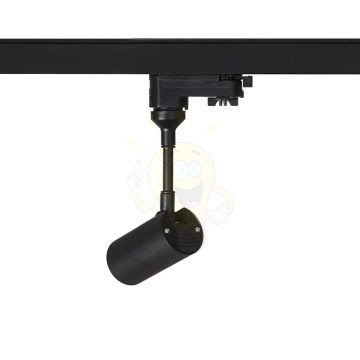 LOLLIPOP háromfázisú áramkörös sínre fekete  230V LED 8W 40°  3000K