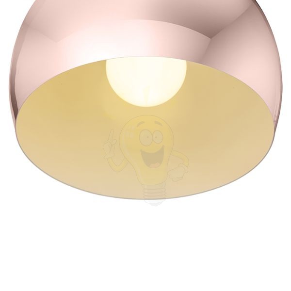ASTON 30 függő lámpa  réz 230V LED E27 15W