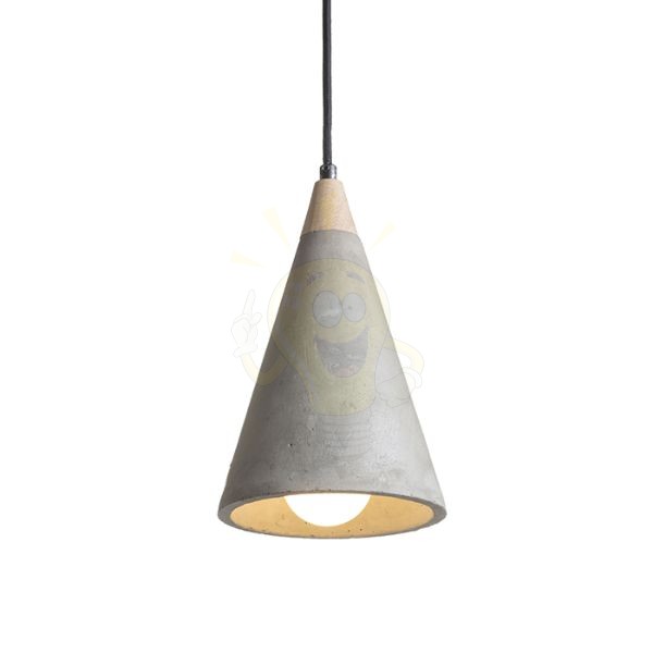 Kép HEIDI függő lámpa  beton/fa 230V LED E27 11W