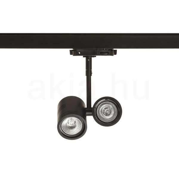 Kép BEEBA II háromfázisú áramkörös sínre fekete  230V LED GU10 2x8W