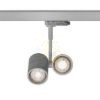 Kép BEEBA II háromfázisú áramkörös sínre ezüstszürke  230V LED GU10 2x8W