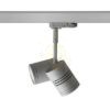 BEEBA II háromfázisú áramkörös sínre ezüstszürke  230V LED GU10 2x8W