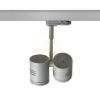 BEEBA II háromfázisú áramkörös sínre ezüstszürke  230V LED GU10 2x8W