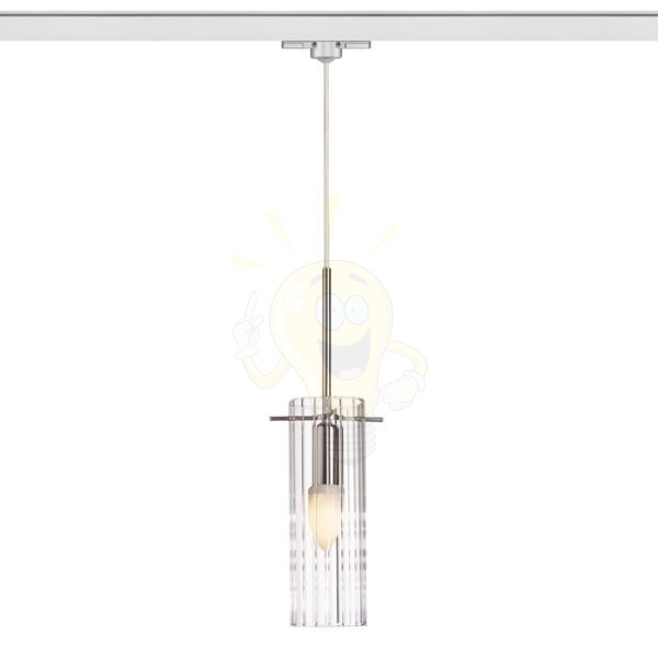 Kép GIFT háromfázisú áramkörös sínre  tiszta üveg 230V LED E14 6W