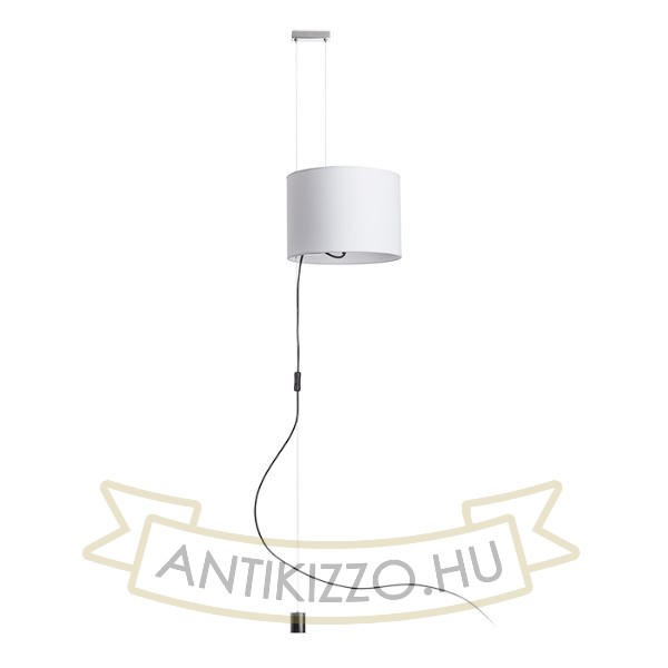 Kép BROADWAY állítható magasságú függeszték fehér króm 230V LED E27 15W