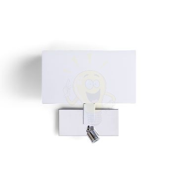 Kép PLAZA fali lámpa LED spotlámpával fehér króm 230V LED E27 LED 15+3W  3000K