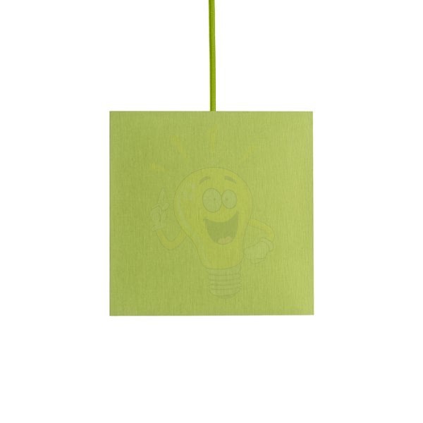 TEMPO 15/15 lámpabúra  Chintz lime/fehér PVC  max. 28W