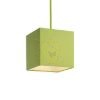 TEMPO 15/15 lámpabúra  Chintz lime/fehér PVC  max. 28W