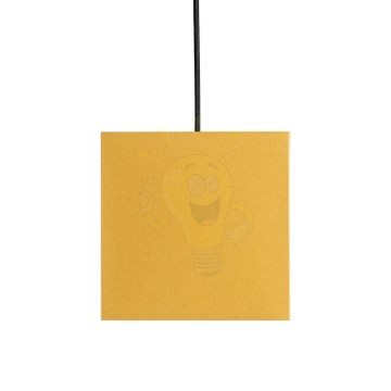 TEMPO 15/15 lámpabúra  Chintz narancssárga/fehér PVC  max. 28W