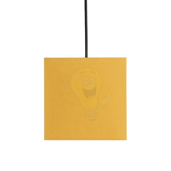TEMPO 15/15 lámpabúra  Chintz narancssárga/fehér PVC  max. 28W